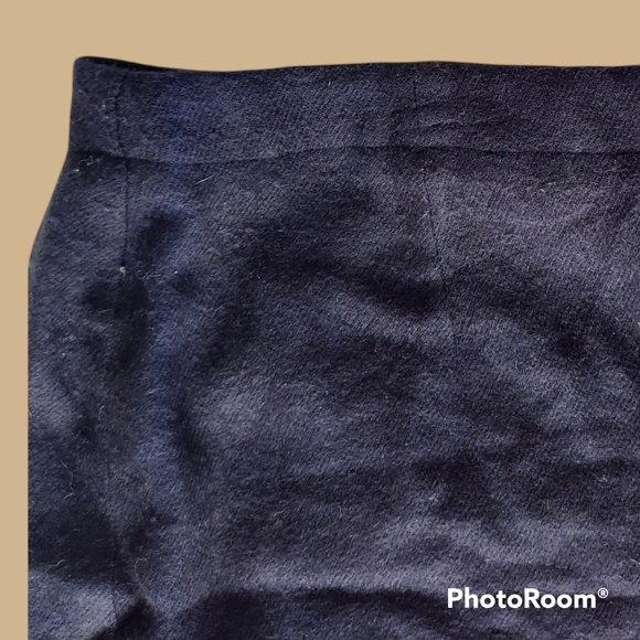 Vtg 90s navy blue blanket skirt - Picture 4 of 12